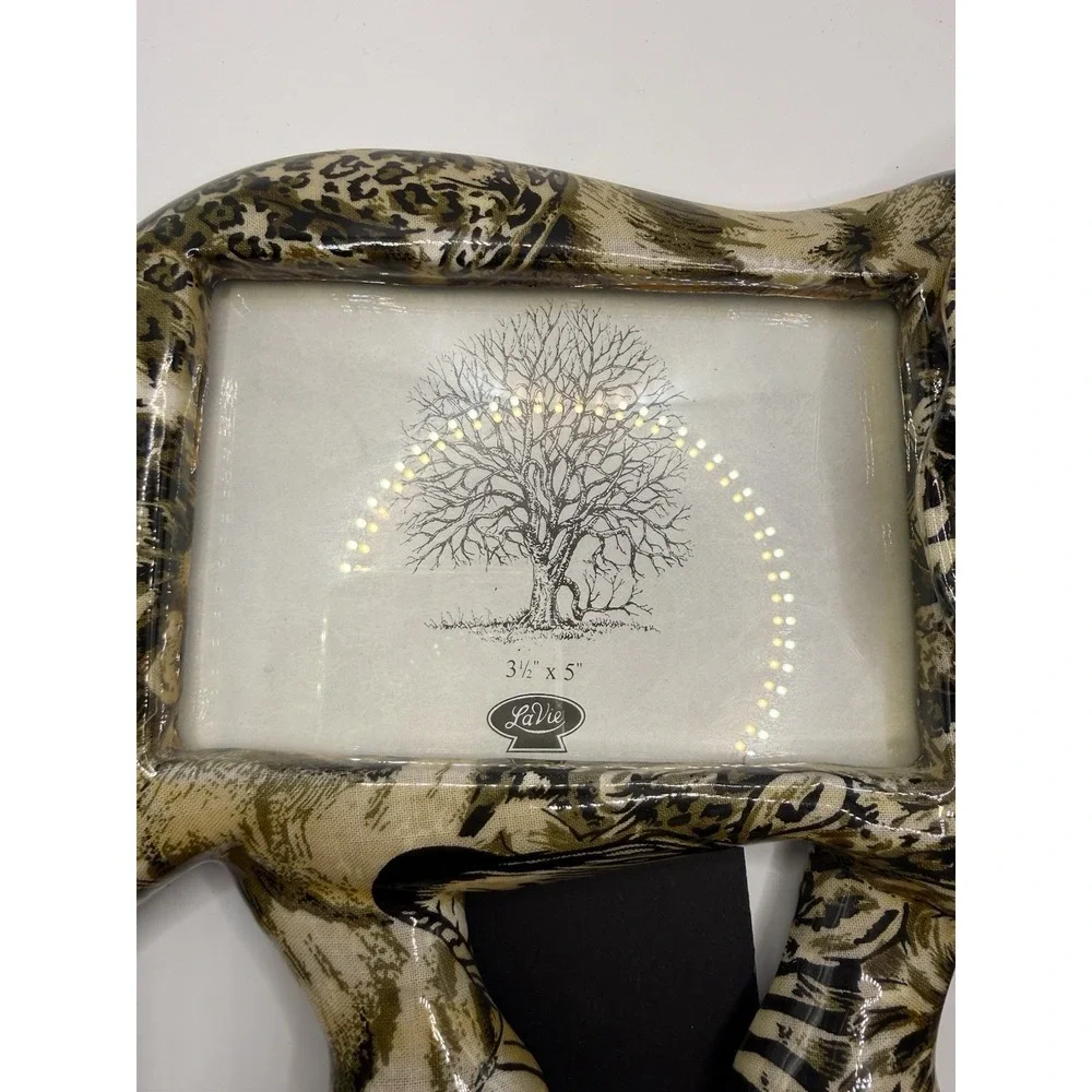 LaVie Safari Elephant Photo Frame 3.5x5 Animal Print Resin Picture Frame